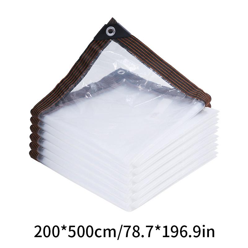 PVC Waterproof Tarpaulin Outdoor Terrace Rainproof Film Greenhouse Succulent Plant Protection Tent Insulation Carport Covers