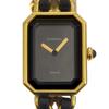 Premiere S Watches H0001 Black/gold blackDial Plated Gold/leather Quartz Analog Display Women Used