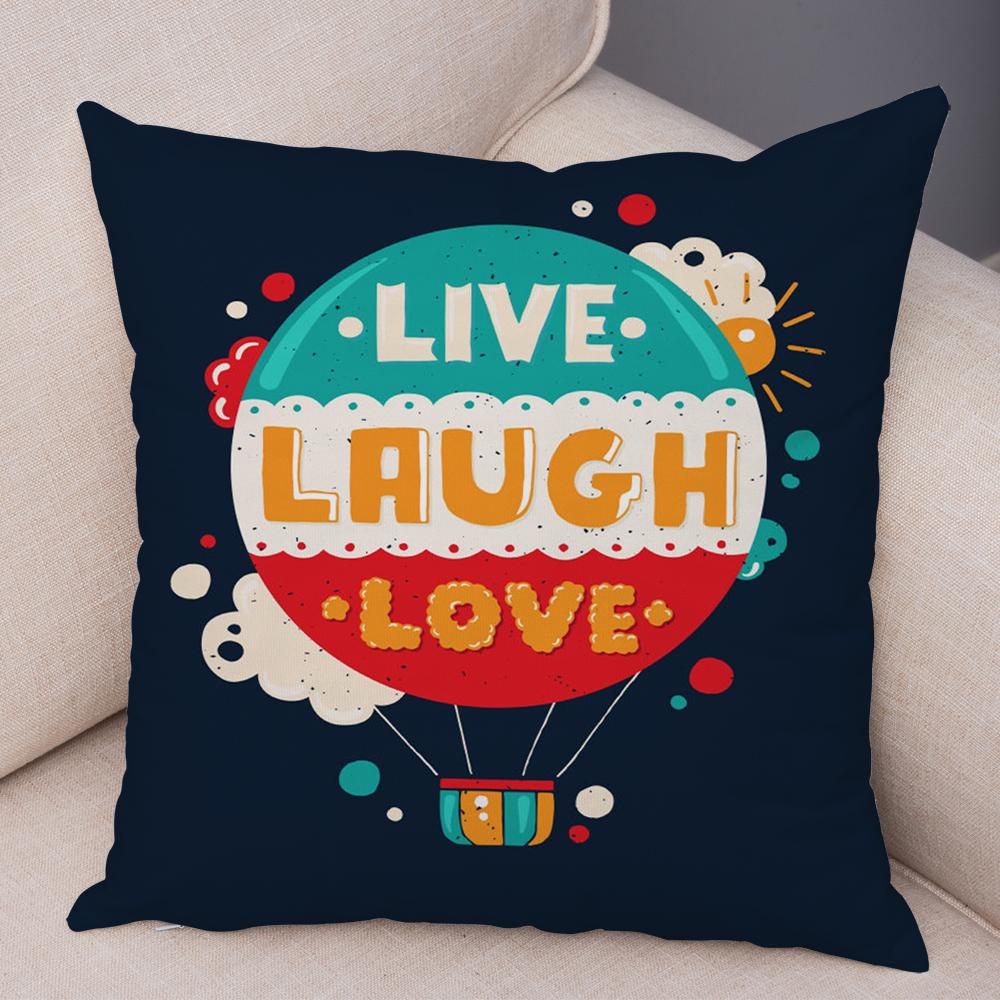 Motivational Quote Cushion Cover Inspirational Lettering Design Decorative Pillow Case Living Room Bedroom Sofa Home Decor