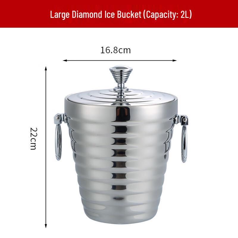 ZISIZ 2.0L Olive-shaped Ice Bucket