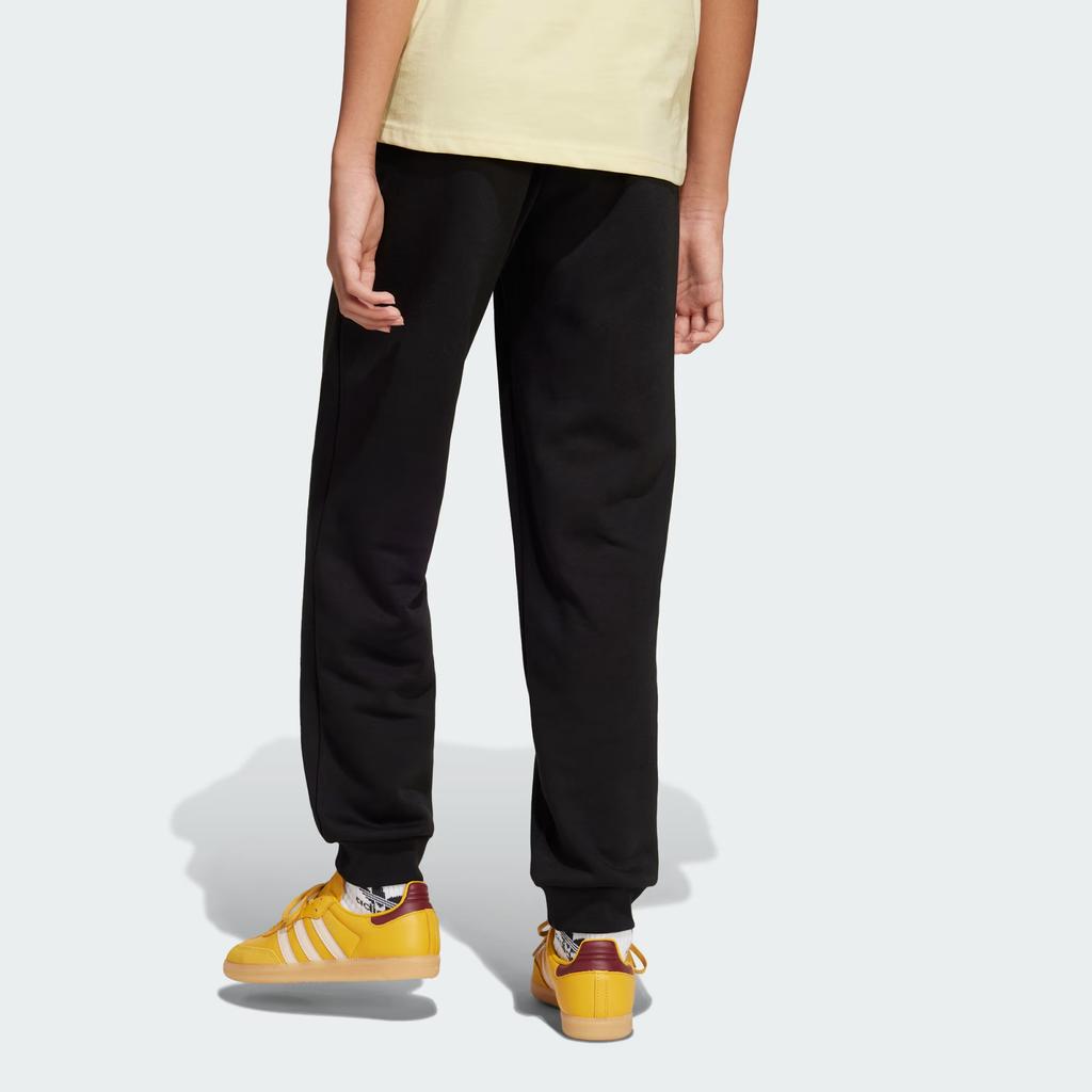 Adidas Originals Knitted Sports Pants Fashion Simple Loose Drawstring Kids Bottoms Black JC8416