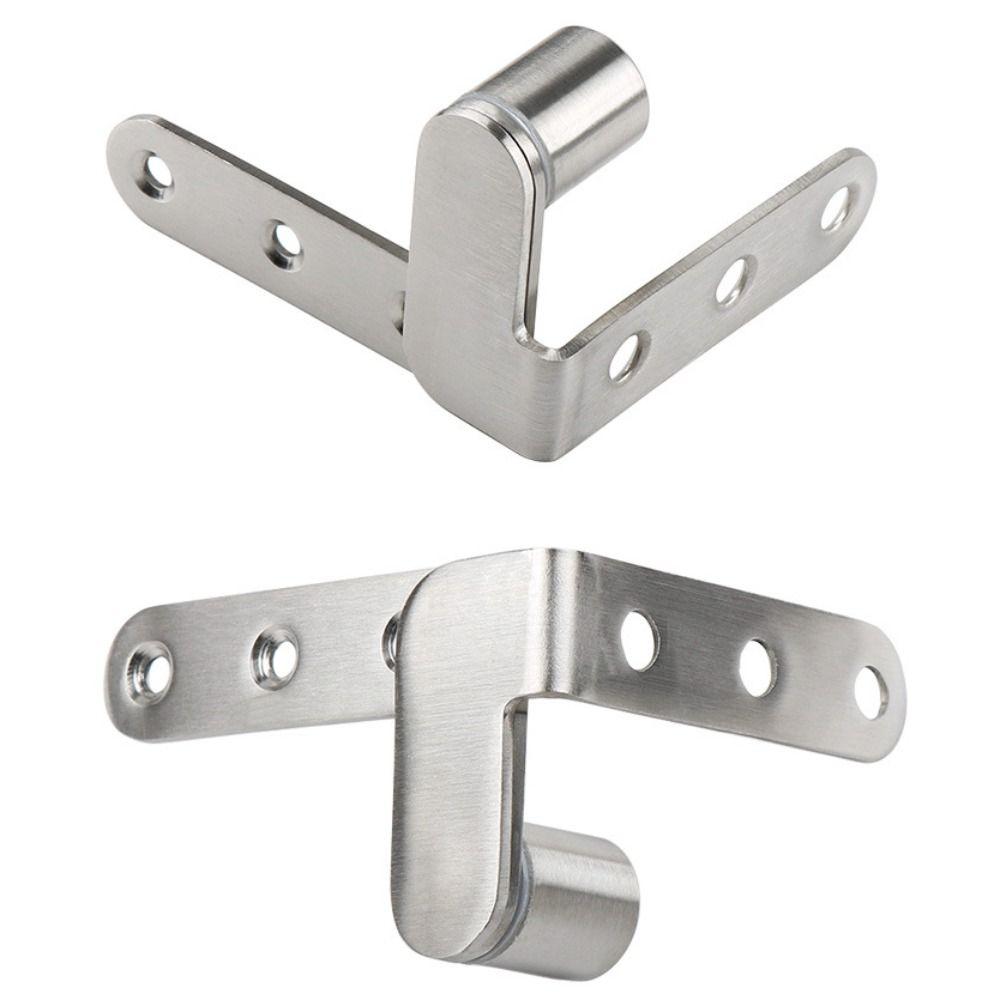 1pair 3mm Thick Door Hinge Drawing Process Upper and Lower Shaft Rotary Axis Hinges  Revolving Door