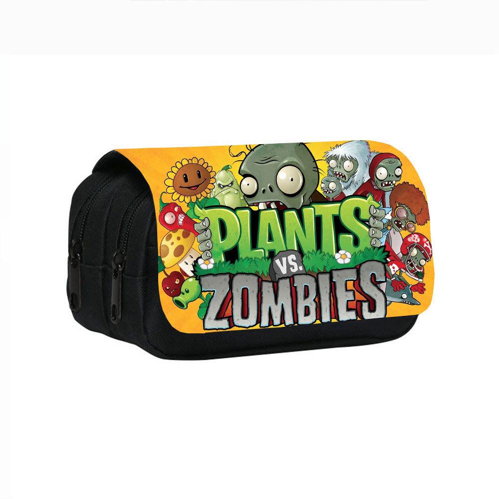 Plants Vs. Zombies Double-Layer Pencil Case for Students