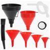 Kit Universal de Abastecimento de Carro com Tubo de Filtro e Alça, Funil de Óleo de Bico Longo Anti-respingo, Funil de Plástico para Motor de Motocicleta e Carro