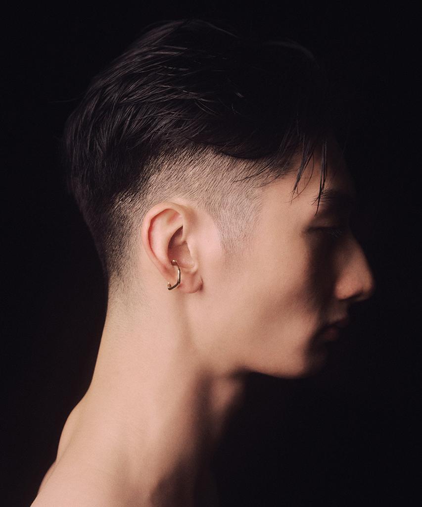 Hustad 236 Flower Stem Earcuff _ 925 Silver Earcuff
