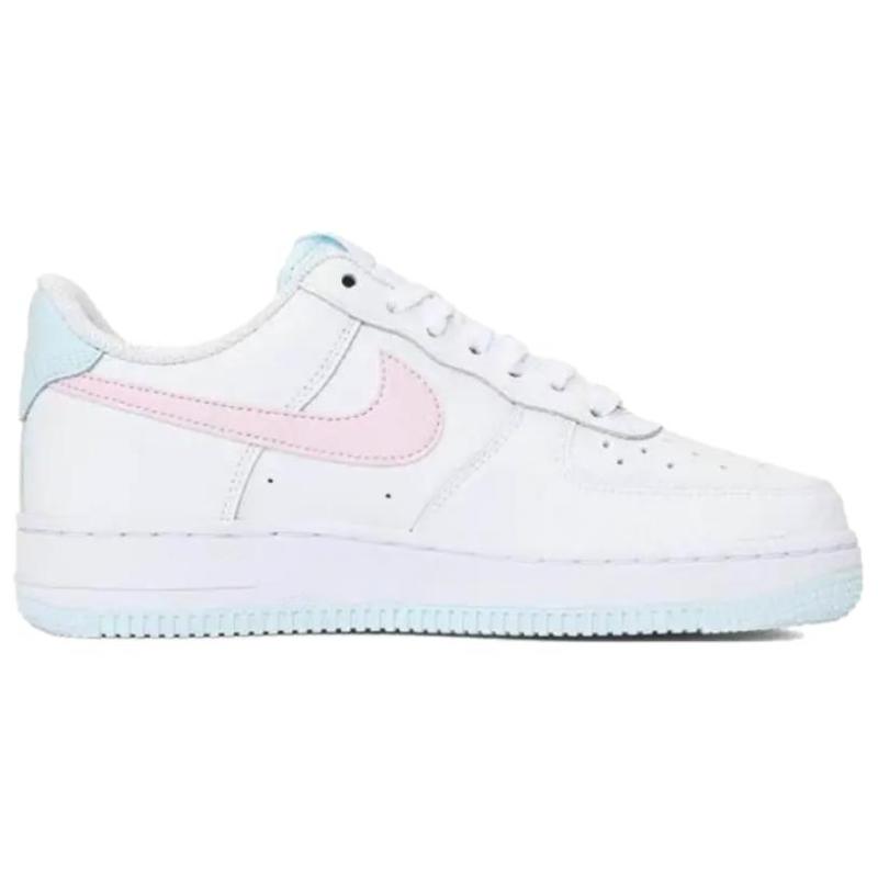 Nike Air Force 1 Anti Slip Wear Resistant Low Top Skateboard Shoes Women's White Pink  Sneakers  IH0640-161