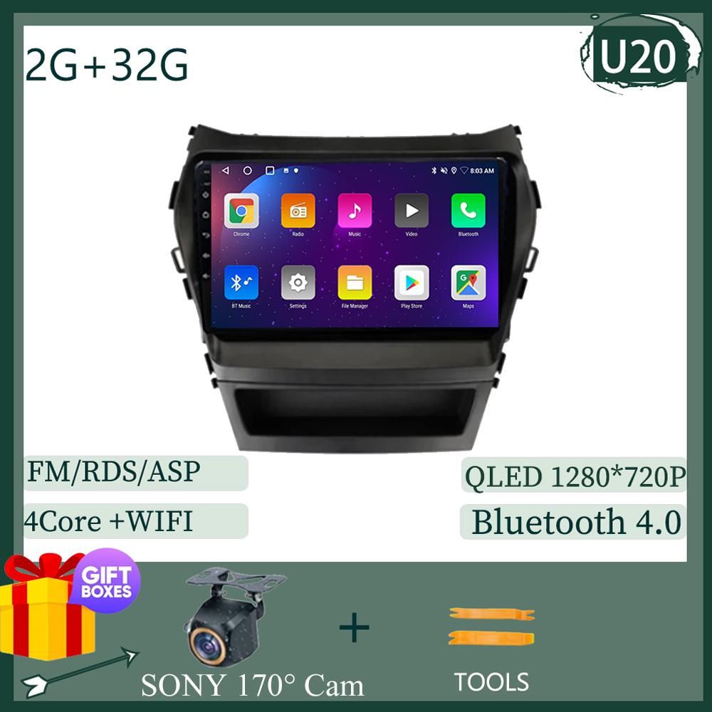 

Carplay Android 14 для Hyundai Santa Fe 3 IX45 2013 2014 2015 2016 Автомобильный радиоприемник Мультимедийный плеер Видео GPS IPS Навигация 5G