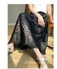 Summer 2025 High Waist A-Line Lace Midi Skirt