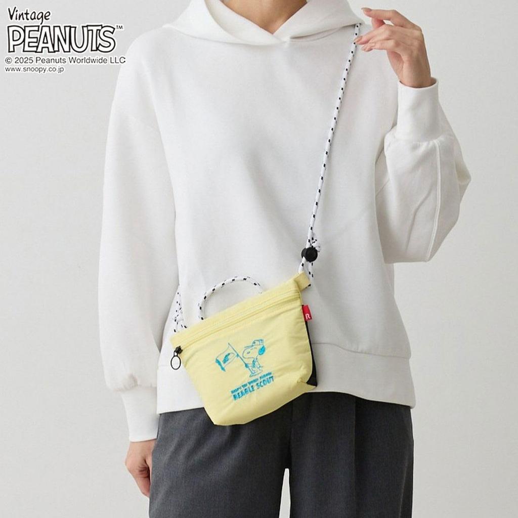 Snoopy Shoulder Pouch Washable Simple Cold Insulation IP Thermokeeper Sacoche 8428 Summer [Routeto] Peanuts-0E (01 Time)