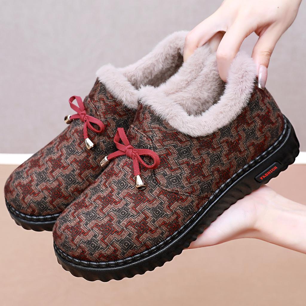 Women's Shoes Autumn and Winter Cotton Shoes Women's Winter Plush Shoes Fluffy Shoes Soft Sole Casual Warm Winter Shoes