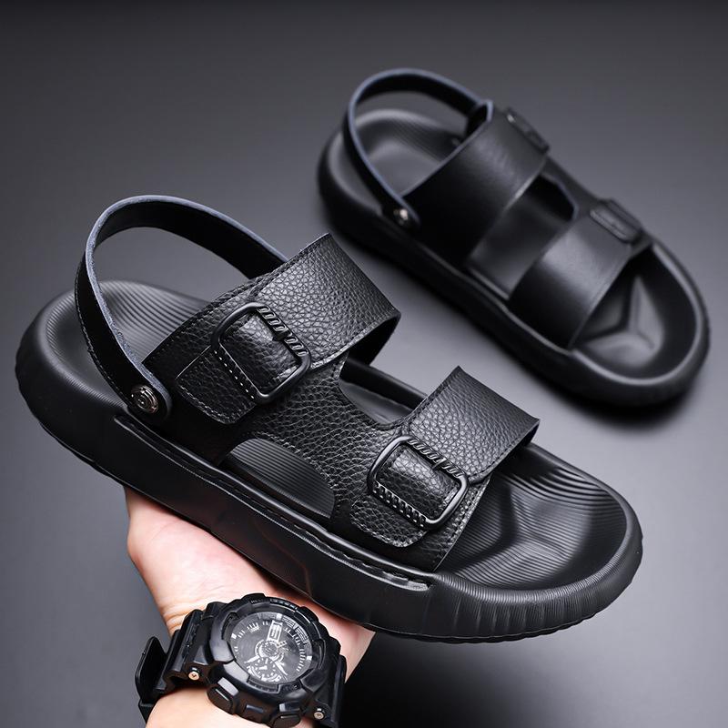 Sandals Men's 2025 Summer Casual Beach Shoes Men's Korean Version Trendy Outer Wear Non-slip Dual-purpose Cool Slippers