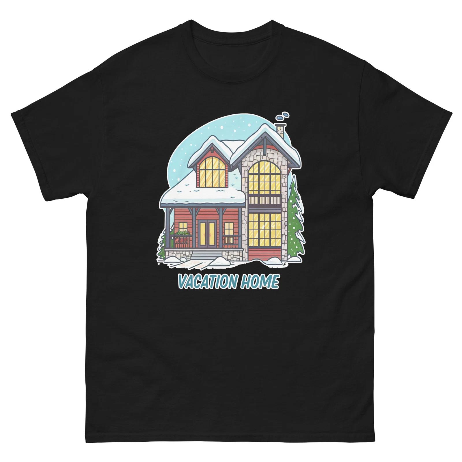 Vacation Home Mountain Ski Resort Town T-Shirt S