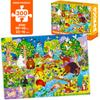 QUOKKA 300 Piece Puzzle for Kids Ages 8-10 - Set of 3 Floor Jigsaw Puzzles - Ages 10-12 Sea Creatures, Forests, Insects Learning Toys - Educational