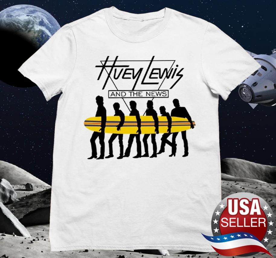 

Унисекс футболка с коротким рукавом группы Huey Lewis and the News, S-4XL XL