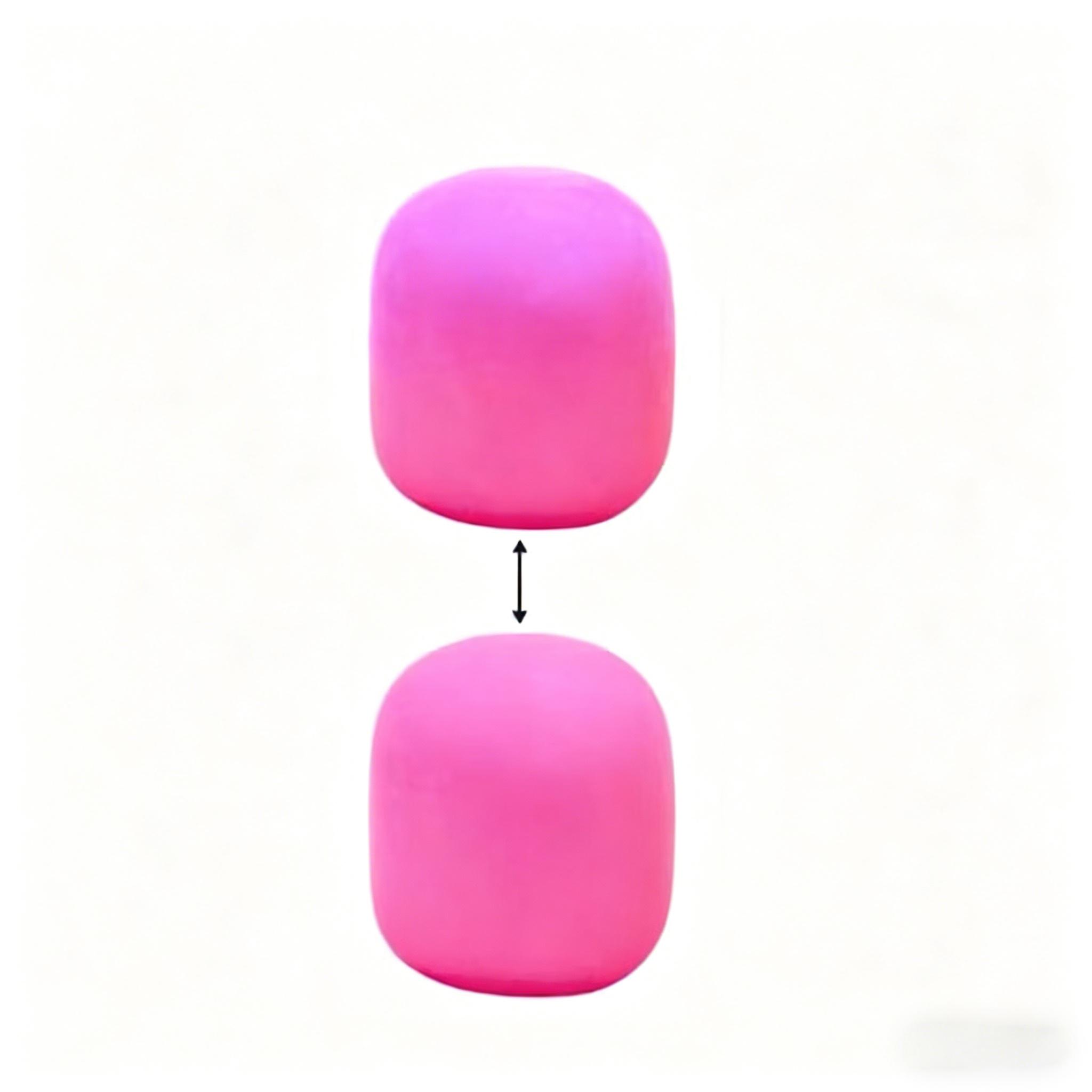 

Needoh Nice Cube sensory stress relief tool for anxiety and focus, color changing cylinder розовый