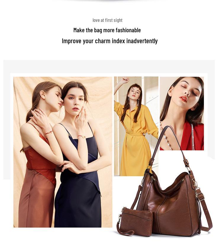 2024 Women's Crossbody Hobo Bag – New Korean-Style Handbag & Large Tote