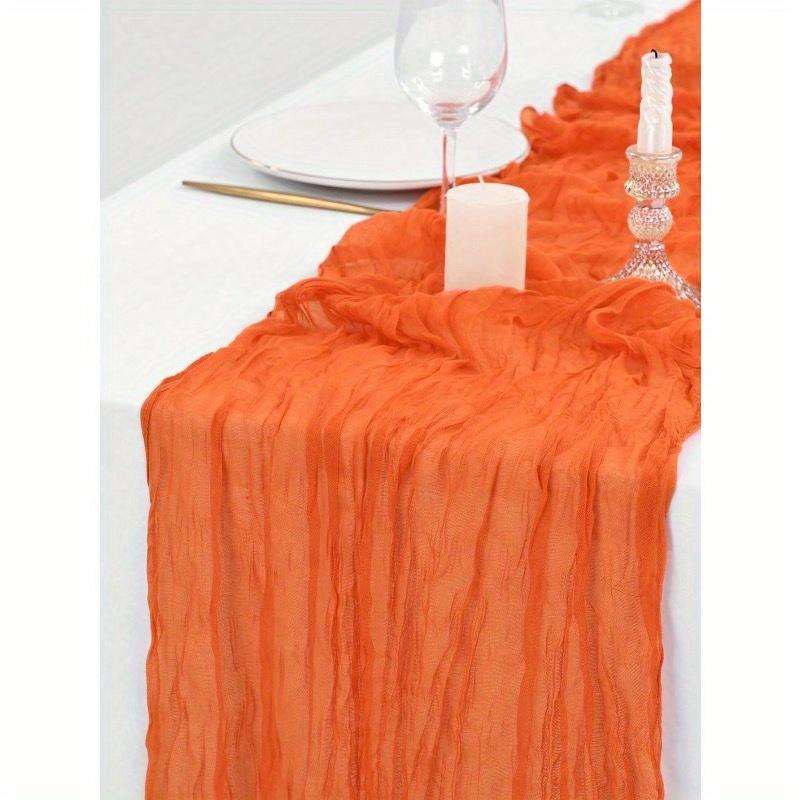 1 szt. Boho Styl Bali Muślin i Gaza Niebieski Bieżnik na Stół na Wesele lub Dekorację o Tematyce Wiejskiej