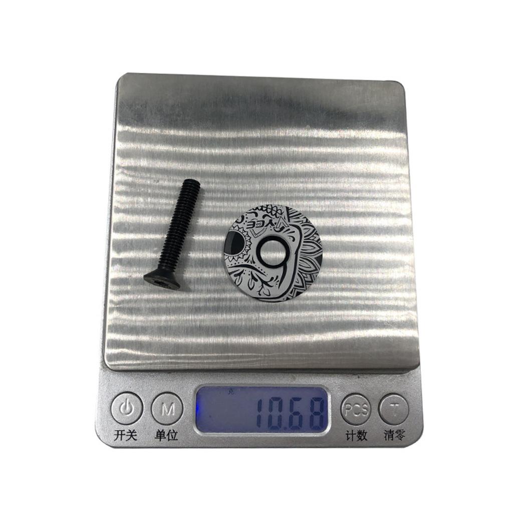 Fahrrad Vorbau Kappe Abdeckung Licht Fahrrad Aluminium Steuersatz Kappe & Schraube Gabelschaft Abdeckung Fahrrad Modifikationszubehör