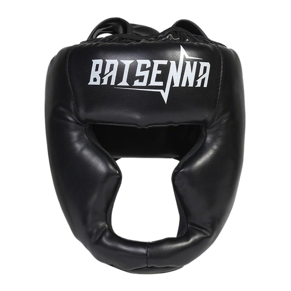Full-covered PU Boxing Helmet Kids Adults Muay Thai Equipment Headgear Guard Training Taekwondo Head Boxing Sparring Gym