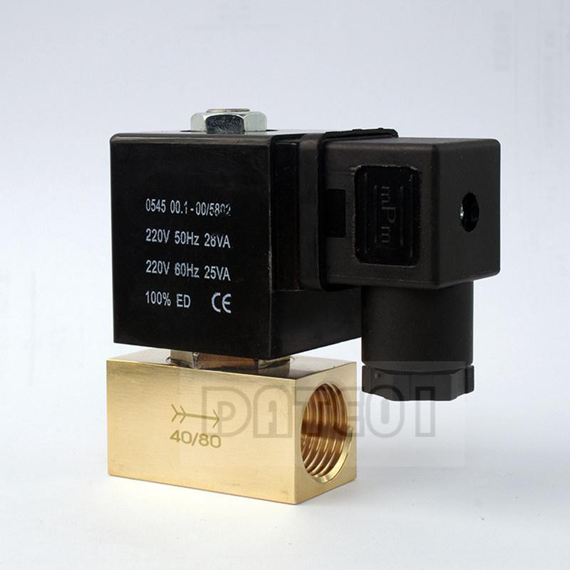 High Pressure Solenoid Valve 2Position 2 Way Normally Closed Pressure 8Mpa Water Valve Air Valve AC220VD JT22-02