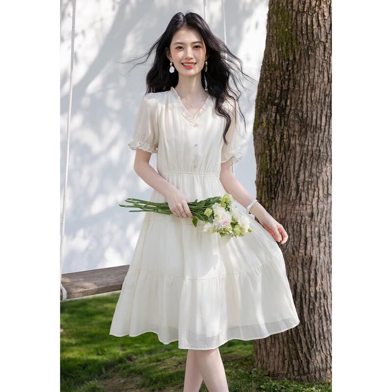 Moka Na Urban Casual Kurzarm Midi-Kleid MKNJD3680