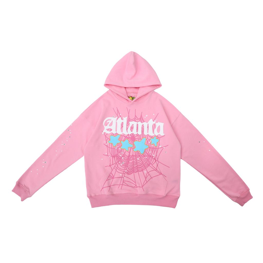 American Trendy Brand Sp5der 555555 Spider Web High Street High Quality Pure Cotton Terry Men's and Women's Hoodies Sweater