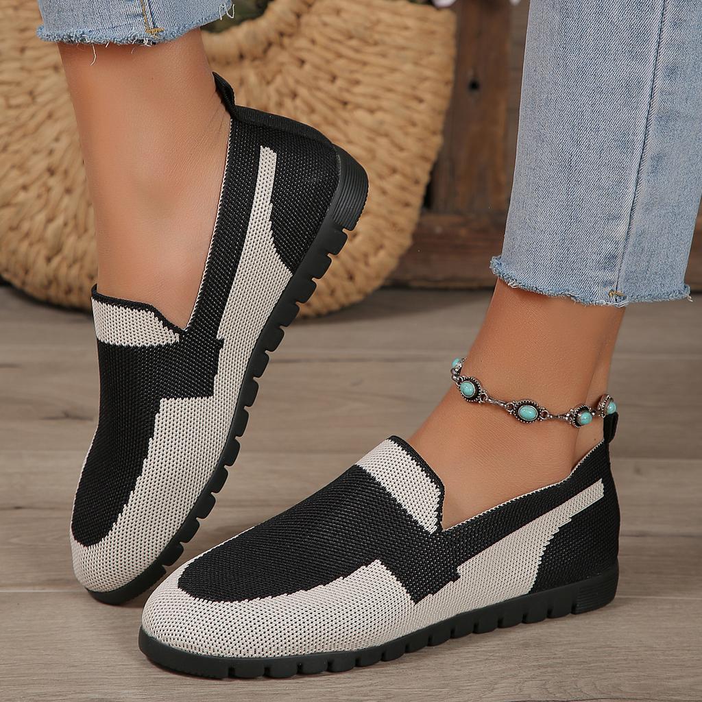 Plus Size Shoes for Women 36-43 Summer Fashion Mesh Breathable Comfortable Non-slip Flats Platform Slip on Zapatos De Mujer