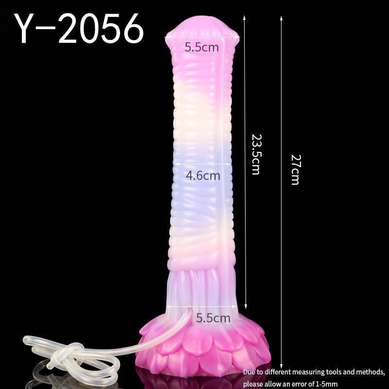 Large Animal Wolf Squirting Function Dildo Ejaculation Penis Silicone Dog Knot Anal Plug Sex Toys Female Masturbator Suction Cup