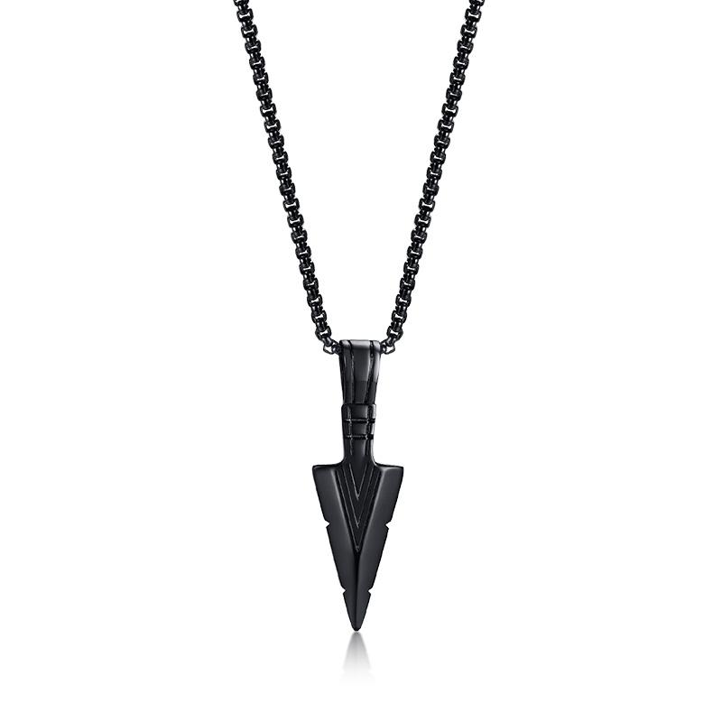 Heren Ketting, Pijlpunten Kunai Hanger, Roestvrij Staal Primitieve Stammen Speer Kettingen, Mannen Kunai Etnische Viking Ketting