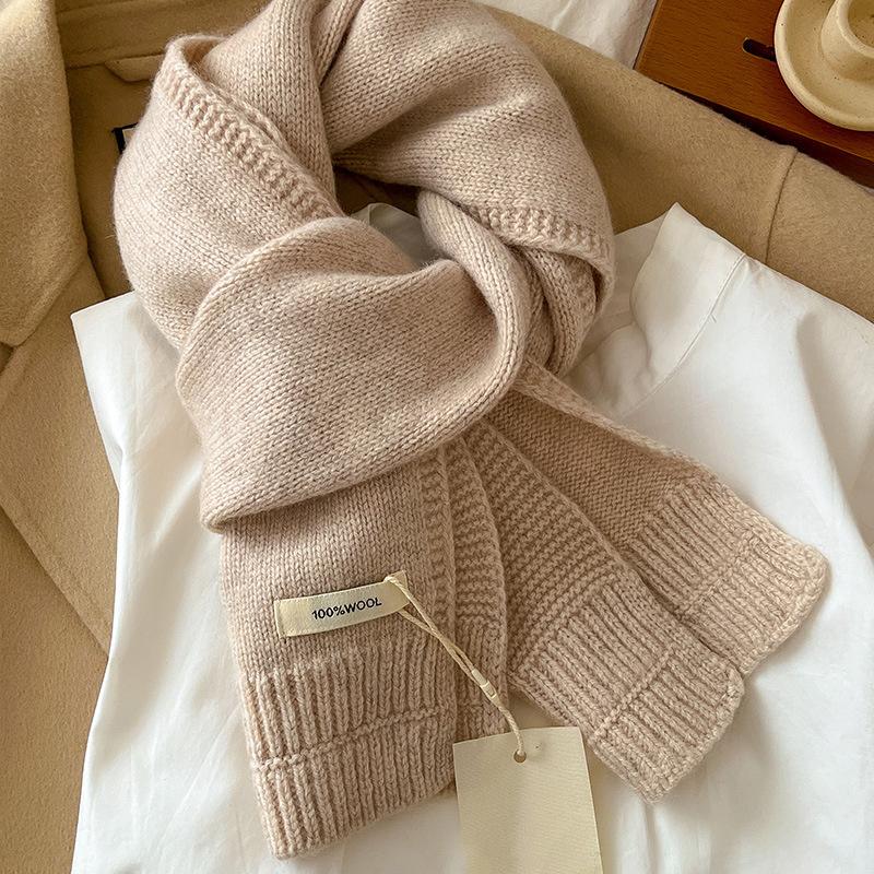 Luxury Winter Wool Cashmere Scarf For Women Warm Pashmina Foulard Female Shawls Wraps Thick Soft Bufanda Scarves Stole