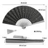 Titanium For Japanese Fireworks Heat Tai Chi Kung Fu [FEGVE] Fan, Men's, Black, Foldable, Men, Kimono, Accessories, Yukata, Festivals, Festivals,