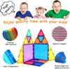 60pcs Magnetic Tiles Set 3D Magnetic Building Blocks Educational Construction set Toys for Kids STEM Preschool Montessori Toys