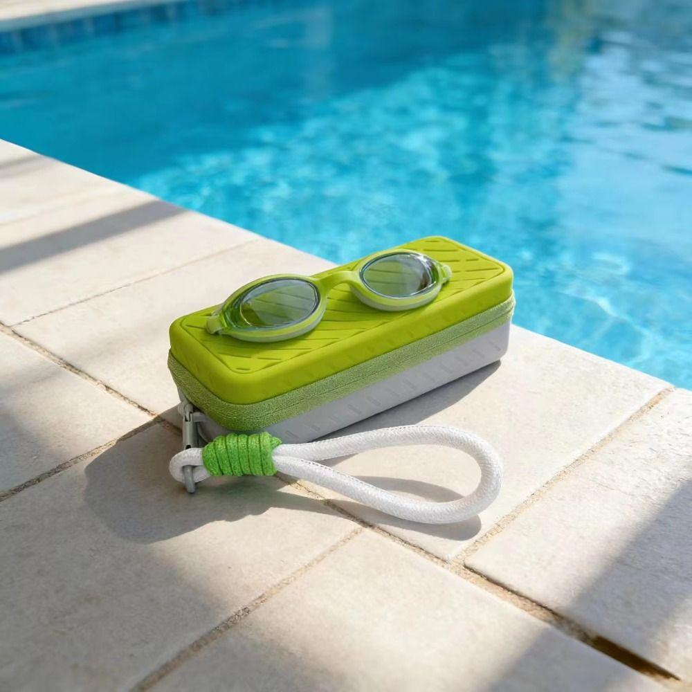 Perforated Goggle Storage Box Large Capacity Swimming Goggle Protective Pouch For Travel
