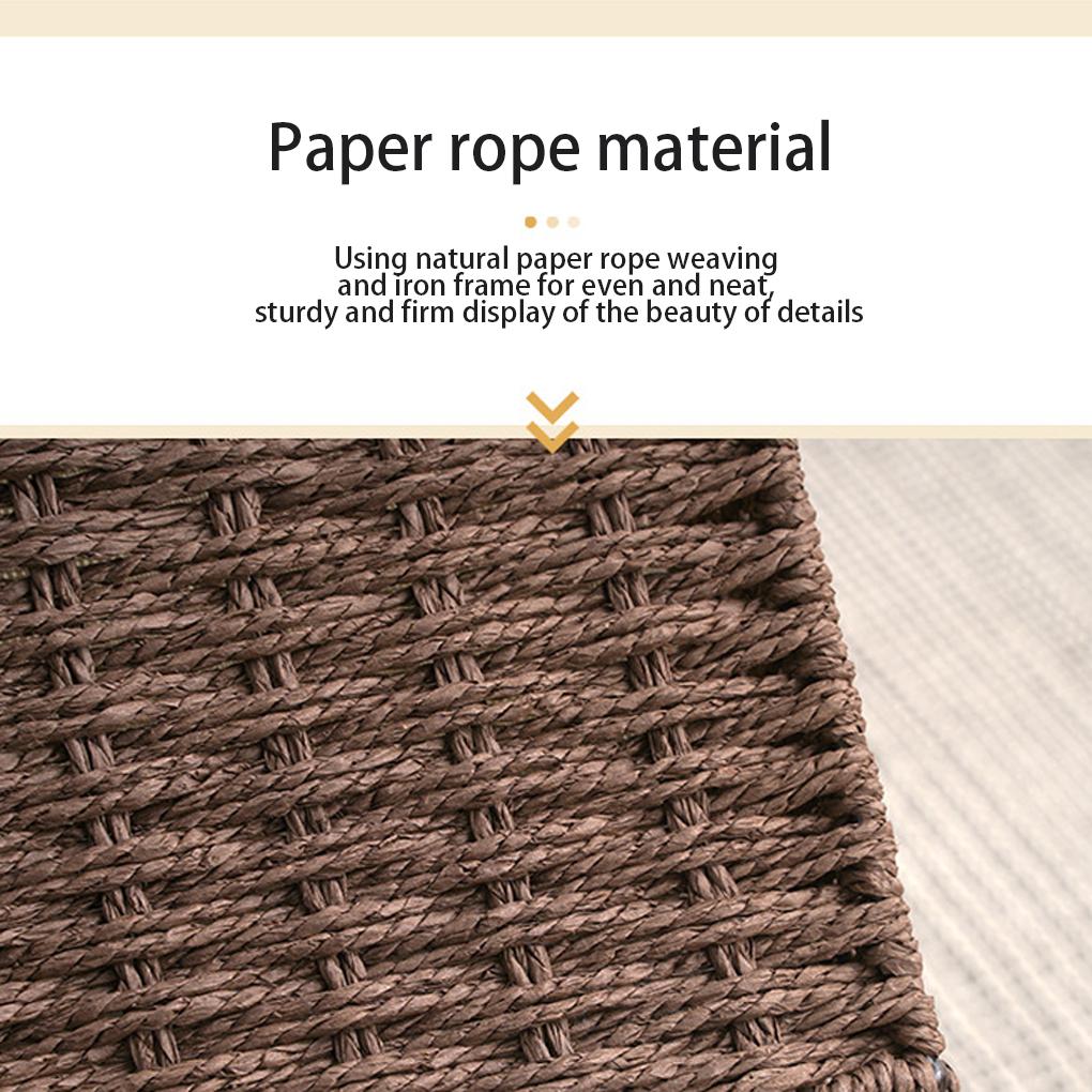 Carefully Handcrafted Rattan Storage Basket - Durable Friendly Woven Desktop Organizing Convenient Rattan Sorting