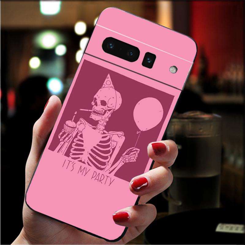 Phone Case For Google Pixel 10 Pro 9 Pro XL 9A 8 7 6 Pro Pixel 8A 7A 6A Pixel 8 7 6 5 Skeleton