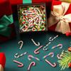 60 Pcs Christmas Crafts Plastic Fake Candy Decor Peppermint Ornaments Rainbow Mini Faux Candy for Tree Hanging DIY Xmas