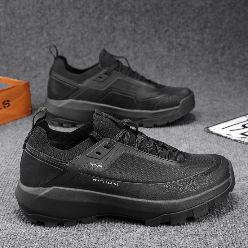 New outdoor men's shoes four seasons mesh breathable off-road running shoes shock-absorbing wear-resistant non-slip casual sports shoes men's shoes