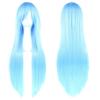 80cm Long Synthetic Hair Heat Resistance Anime Straight Hairpiece Halloween Cosplay Wigs  for Women