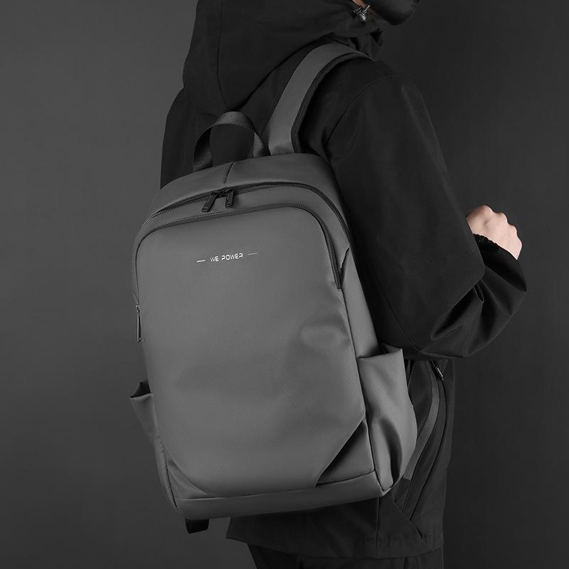 Schoolbag Men's Backpack Korean Version Simple Student School Bag Water-proof Travel Business Computer Bag Outdoor Sports Backpack