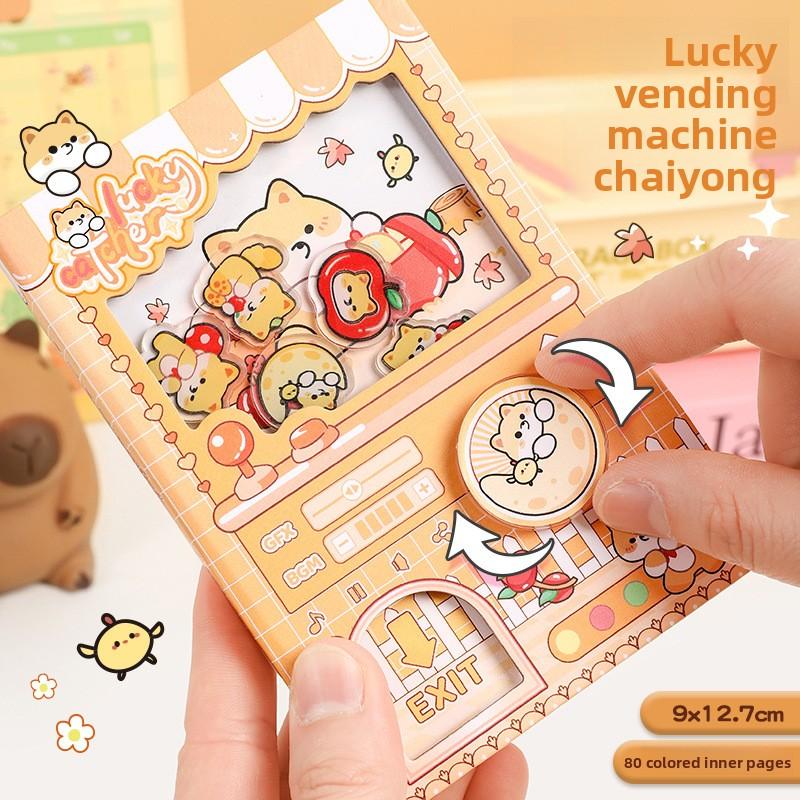 Notebook Kawaii Capybara Busy Board Stress Relief Sensory Back to School Reusable Toy for Students Kids Educational Gift Toy