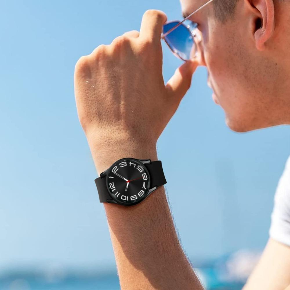 Silicone Band for Samsung Galaxy Watch 7/6/5/4 44mm 40mm/5 Pro 45mm Bracelet Galaxy Watch 4/6 Classic 47mm 43mm 46mm 42mm Strap