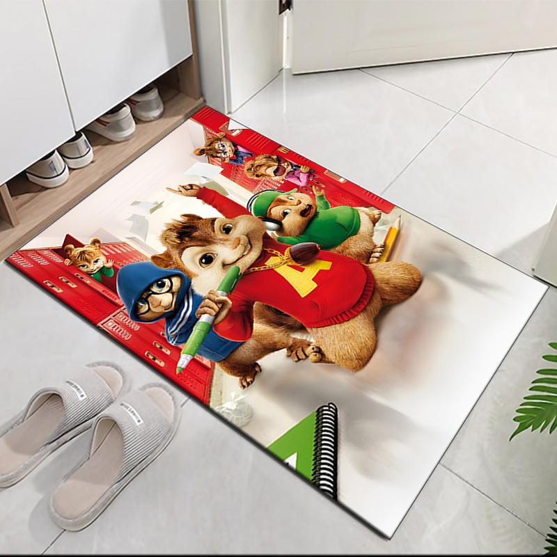 Alvin and the Chipmunks Printed Carpetrugfor Office Chair Living Room Bedroom Kitchen Room Decor Gifts