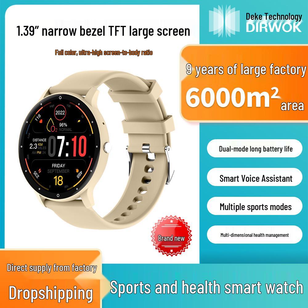 

Multifunctional Smartwatch with Voice Assistant, Extra Long Battery, Body Temperature Monitoring, and Comprehensive Health Management