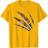 Tiger Eye For Men Women Claw Animal Siberian Tiger Face T-Shirt