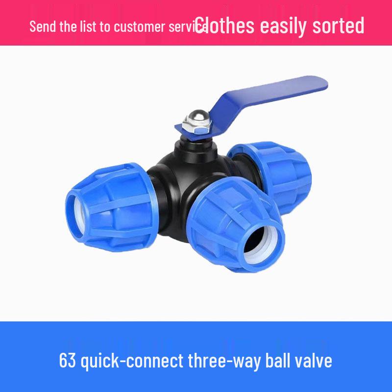 Robinet sferic cu conector rapid tip union pentru țeavă PE, Robinet T, Robinet cu fuziune fără căldură, Fitinguri cu conectare rapidă pentru reparații de urgență.