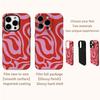 Red Water Splash Phone Case for IPhone 16 15 14 13 12 11 X XS XR XSMAX 7 8 Pro Max Plus Double-layer Back Cover