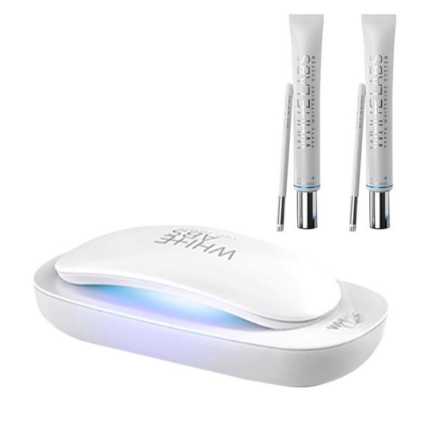 White Labs Teeth Whitening Machine 7.4C for Couples + 2 Whiteners, 1 Set