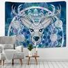 Cute Fawn Tapestry Christmas Reindeer Wall Hanging Bohemian Bedspread Blanket Dorm Home Decor mantas mandalas