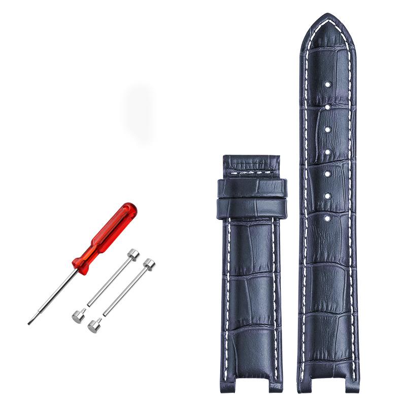 Top Schicht Rindsleder Echtes Leder armband für GC 22*13mm 20*11mm Kerb uhr strap senior armband armbanduhren band schraube