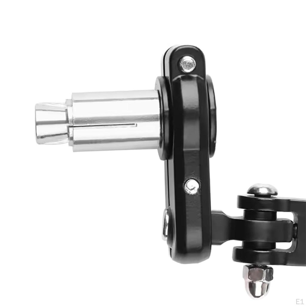 CNC Foldable Round Rearview Mirrors Left Right 7/8" Handlebar End 2.6 inch Mirror for Motorcycle
